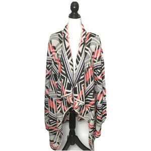 Lucky Brand Boho Aztec Open Front Cardigan